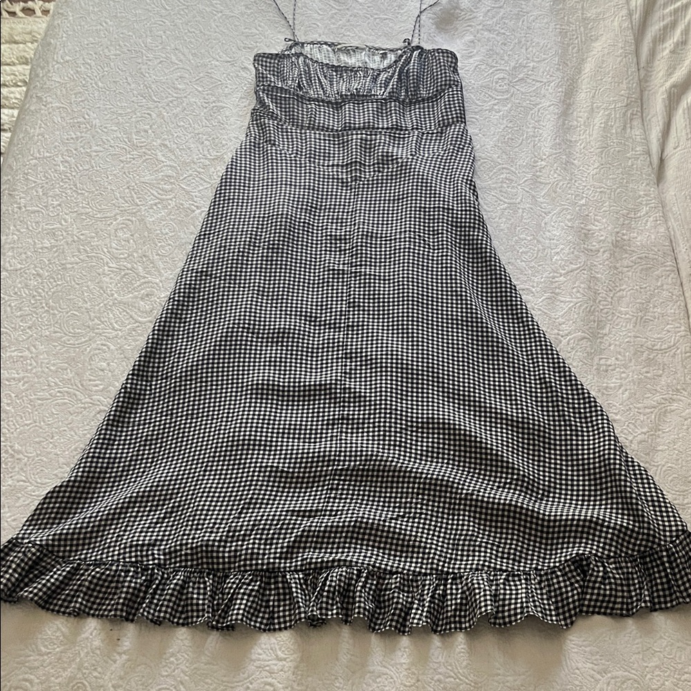 Doen Blue Gingham Dress - Picture 4 of 5